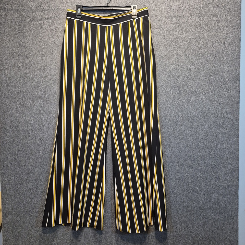 Lena Gabrielle Wide Leg Sz 12 Dress Pants 70s Retro Revival Mod Resortwear Yacht